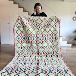 Azilal Boho Teppich mit bunten Rauten