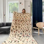 Azilal Vintage Berberteppich mit bunten Rauten