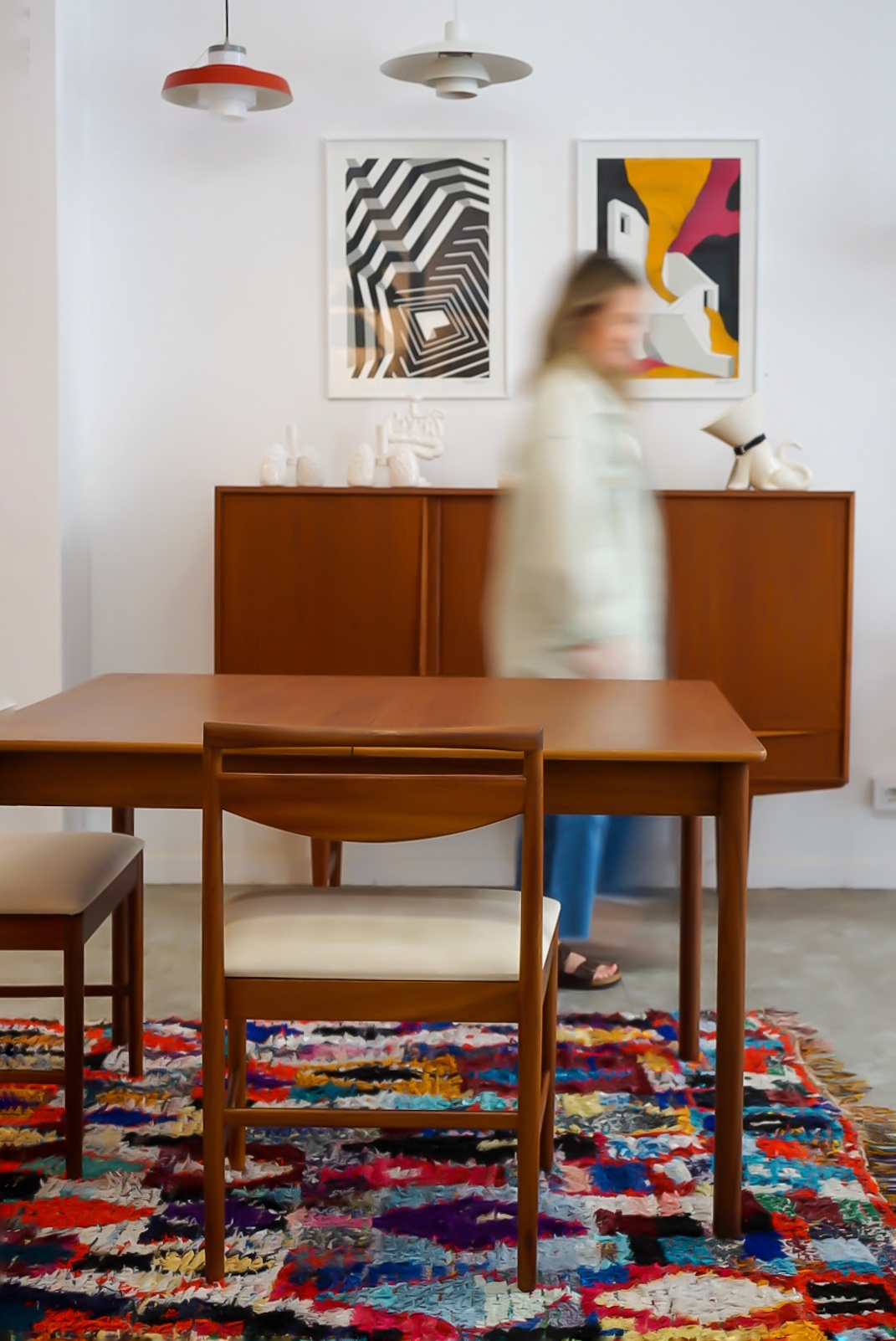 Boucherouite Teppich Berberian Kilim Store