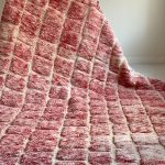 Mrirt Berberteppich rosa creme struktur